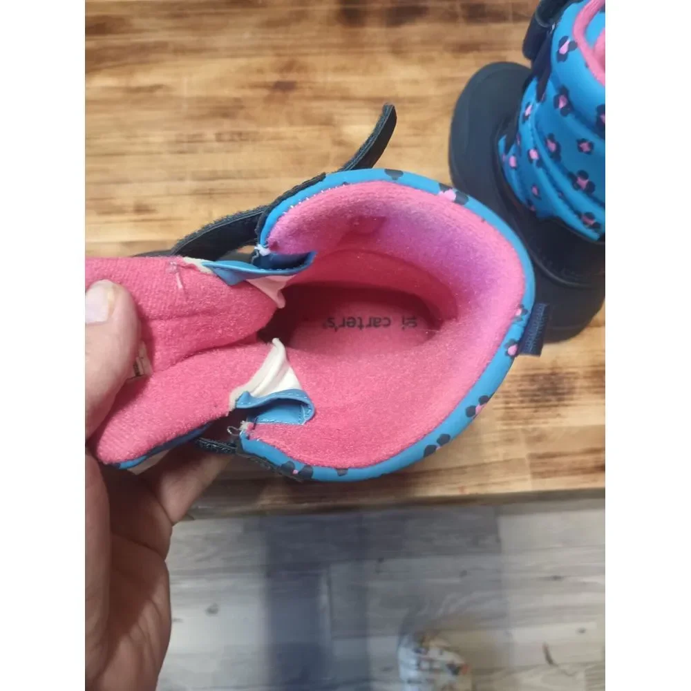 Carter's Girl's Winter Boots‎ Toddler Size 10 M Navy Deltha Snow Boot Warm